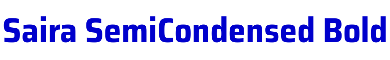 Saira SemiCondensed Bold шрифт